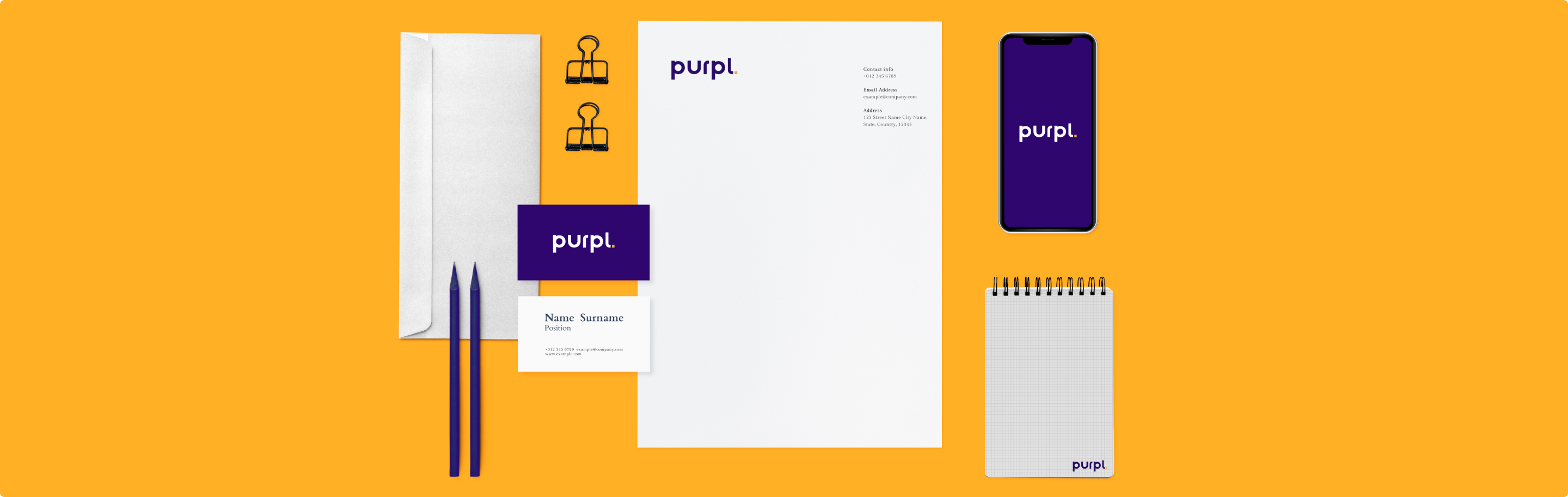 Purpl brand identity banner